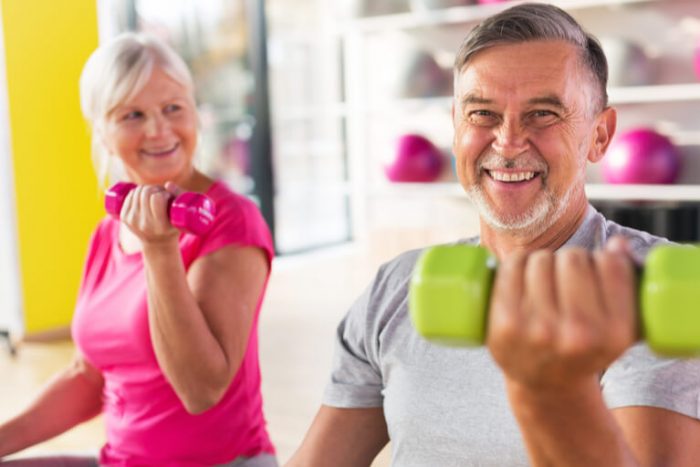 seniors exercising
